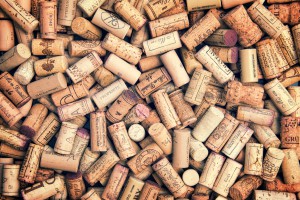 Wine corks background