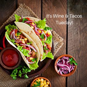 wine and tacos