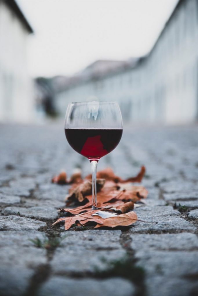 red wine fall